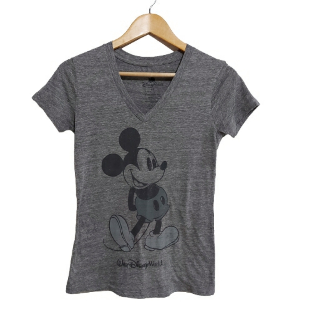 Disney Parks Heatherd Gray Mickey Mouse V N